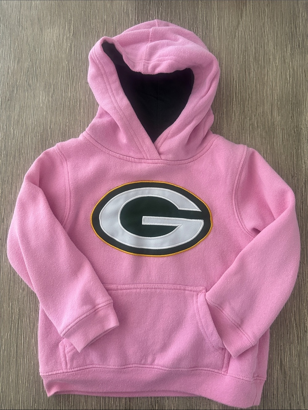 Girls Green Bay Packers Hoodie Kids Pink
